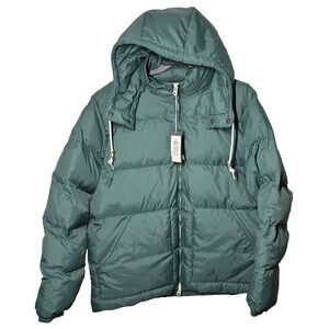 Alpine Design Puffer Jacket Mens XL Green Thermolite  Hood Water Repellent NEW